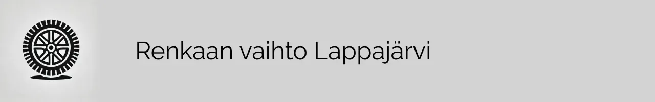 Renkaan vaihto Lappajärvi